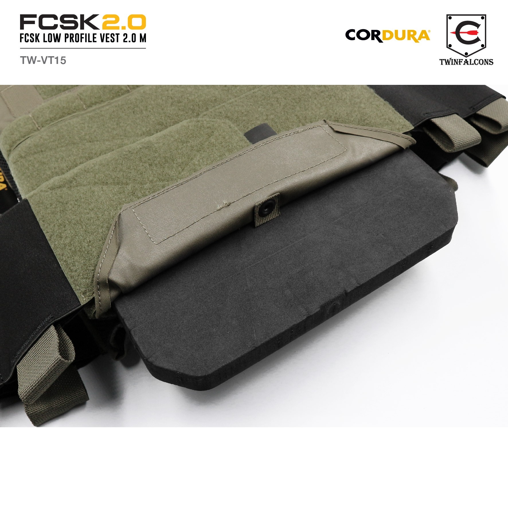 เสื้อเกราะ FCSK 2.0 Plate Carrier ( Twinfalcons ) [ TW-VT15 ] (K2600)