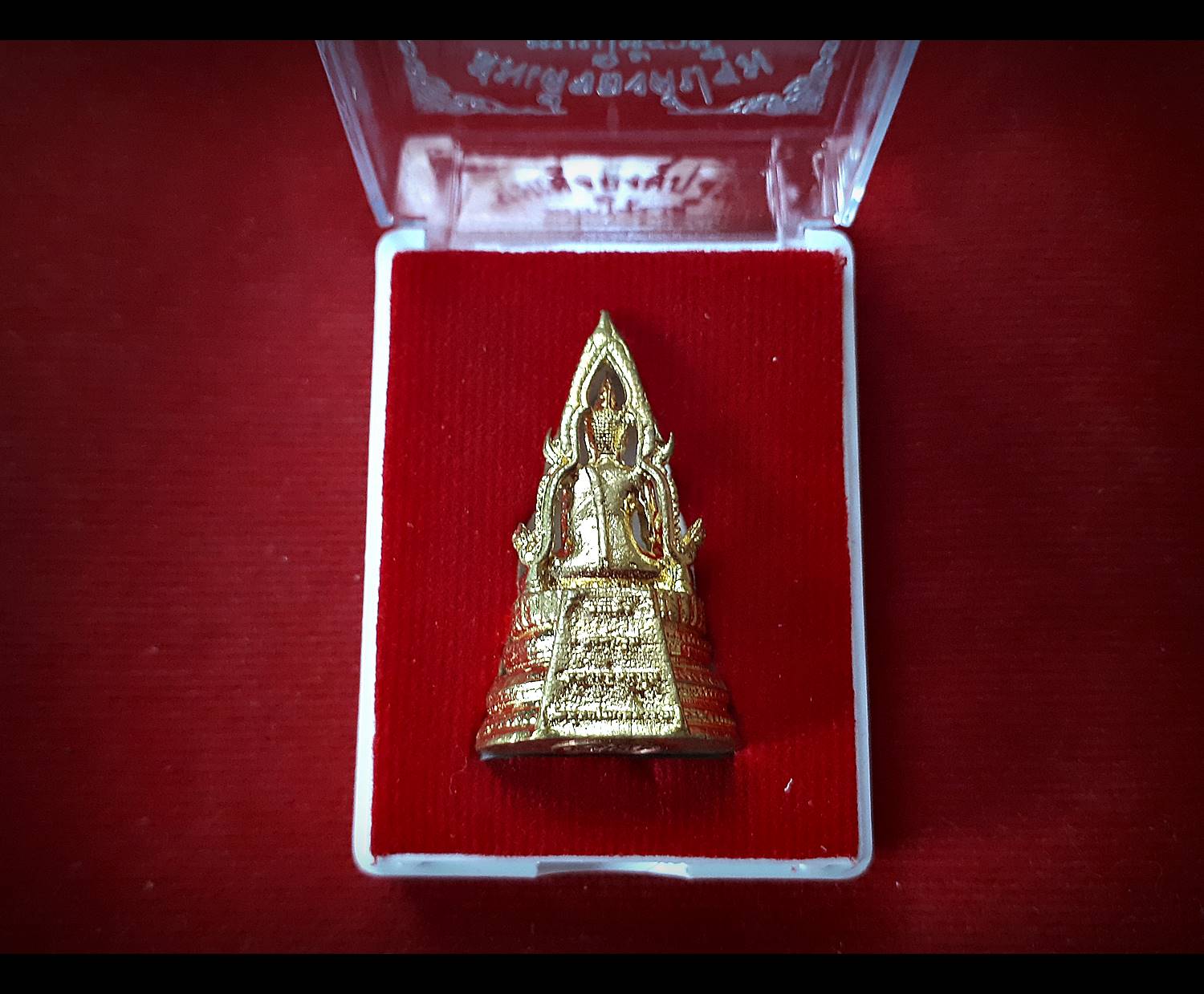 สมเด็จองค์ปฐม เนื้อทองทิพย์ ปี2562 - หลวงพ่อหนุน วัดพุทธโมกข์