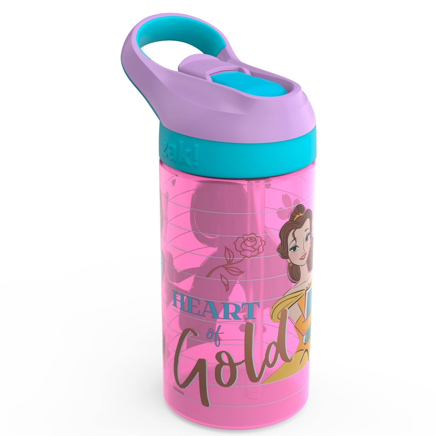 กระติกน้ำพร้อมหลอดดื่มสำหรับเด็ก Zak! Disney Princess 16 Oz. Water Bottle (2-Pack)