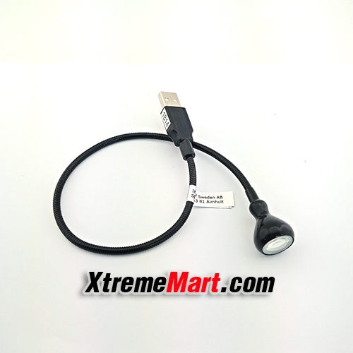 โคมไฟ USB แสงเหลือง สำหรับอ่านหนังสือ/Notebook พกพาง่าย ปรับ/ดัด/งอได้ตามต้องการ (สีดำ)