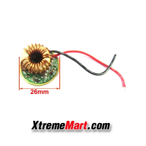 ชุดไดร์เวอร์ Driver Board 26mm + หลอด Cree X Lamp MTG2 18W 18V 1A แสงเหลือง 3000K 20mm ฐานทองแดง สำหรับไฟฉาย