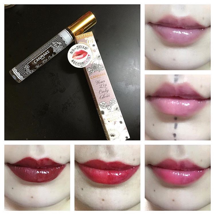 สีใหม่ล่าสุด!! Canmke Your Lip Only Gloss 04 Clear Black กรอสเปลี่ยนสีที่ครองใจสาวๆ ญี่ปุ่นจนได้รับรางวัลอันดับ 1 @Cosme เพียง 3 นาทีสีจะเปลี่ยนออกมาสวย และติดทนแม้ซับด้วยกระดาษ