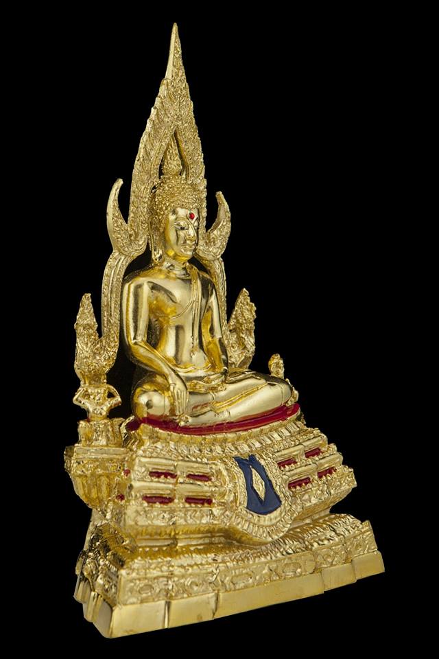 รูปหล่อ พระพุทธชินราช เนื้อทองเหลือง ปิดทอง (หน้าตัก3นิ้ว)