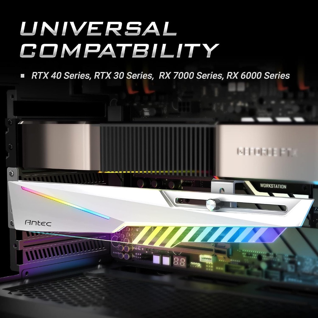 ที่ค้ำการ์ดจอ ANTEC DAGGER GPU Holder White ARGB sync