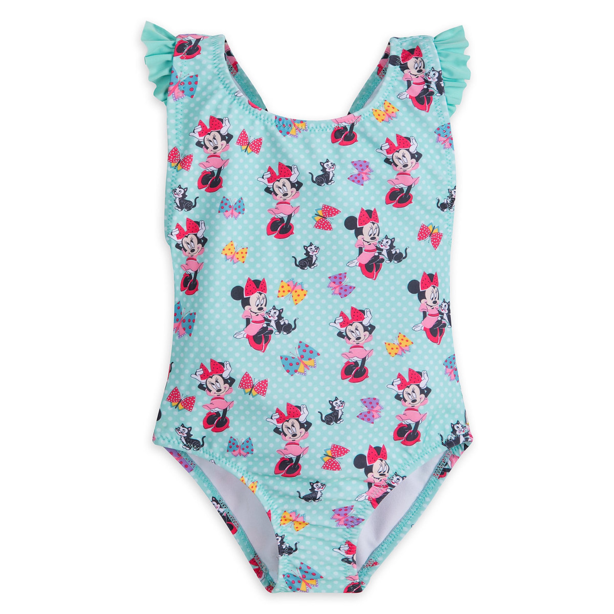 ชุดว่ายน้ำสำหรับเด็ก Disney Swimsuit for Girls (Minnie Mouse and Figaro)
