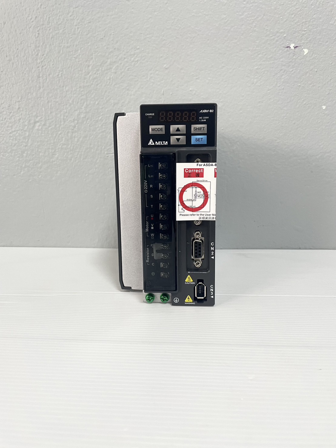 Delta AC Servo Drive ASDA-B2 Series Model:ASD-B2-1521-B 1.5KW 220V 1-phase / 3-phase