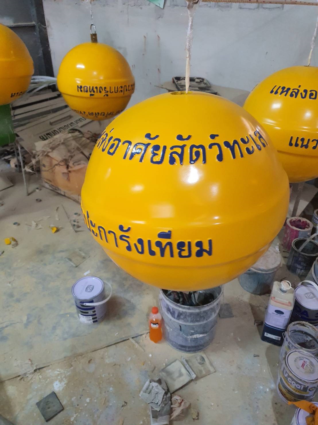ทุ่นประการัง ทุ่นไฟเบอร์กลาส ทุ่นกรมทรัพยากรทางทะเล ทุ่นแหล่งอาศัยสัตว์ทะเล