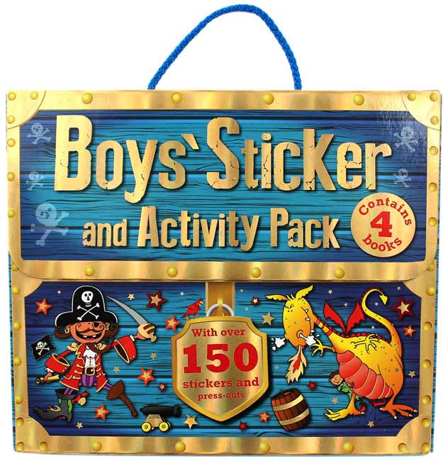 ชุดกระเป๋ากิจกรรมและสติ๊กเกอร์สำหรับหนุ่มน้อย Boys' Sticker and Activity Pack