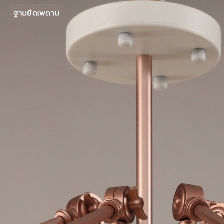 โคมไฟระย้าแมงมุมโมเดิร์น 10 ดวง [N402-White-10]