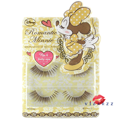 Disney Japan Romantic Minnie Mouse No.4 (Dolly Eye) - Brown ขนตาปลอดสวยฟู ต่อแบบธรรมชาติสลับความยาว เน้นปลายให้ตาหวาน ติดแล้วเพิ่มความแบ๊วให้กับตาได้ 200% เลยค่ะ