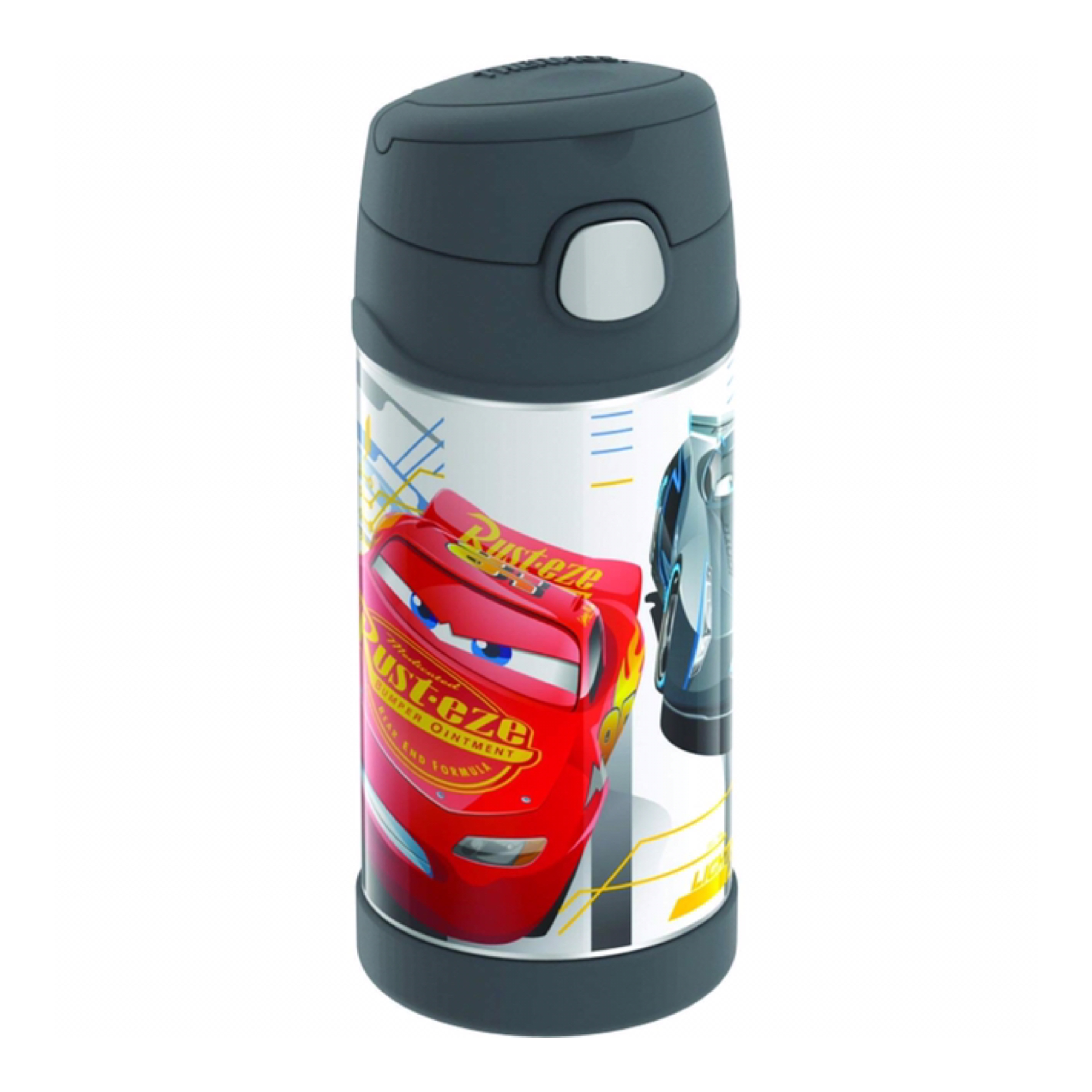 กระติกน้ำสเตนเลสรักษาอุณหภูมิ Thermos Disney Cars 3 FUNtainer Vacuum Insulated Stainless Steel Bottle 12OZ