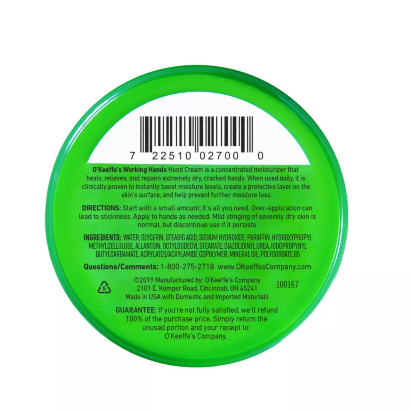 ครีมบำรุงผิวสำหรับมือ เล็บ และนิ้วชนิดเข้มข้น O'KEEFFE'S For WORKING HANDS Hand Cream