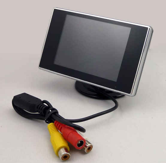 จอภาพสีขนาด 3.5quot; สำหรับกล้องมองหลังและ DVD(2AV)