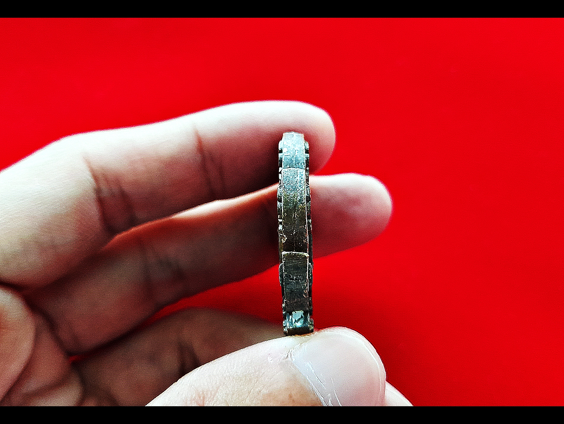 กงจักรนารายณ์ เนื้อโลหะมหาชนวน (ขนาด4ซ.ม) ปี2564 (สร้างน้อย 318วง) #รับประกันแท้ - หลวงปู่โฉม วัดอัมภาราม จ.บุรีรัมย์