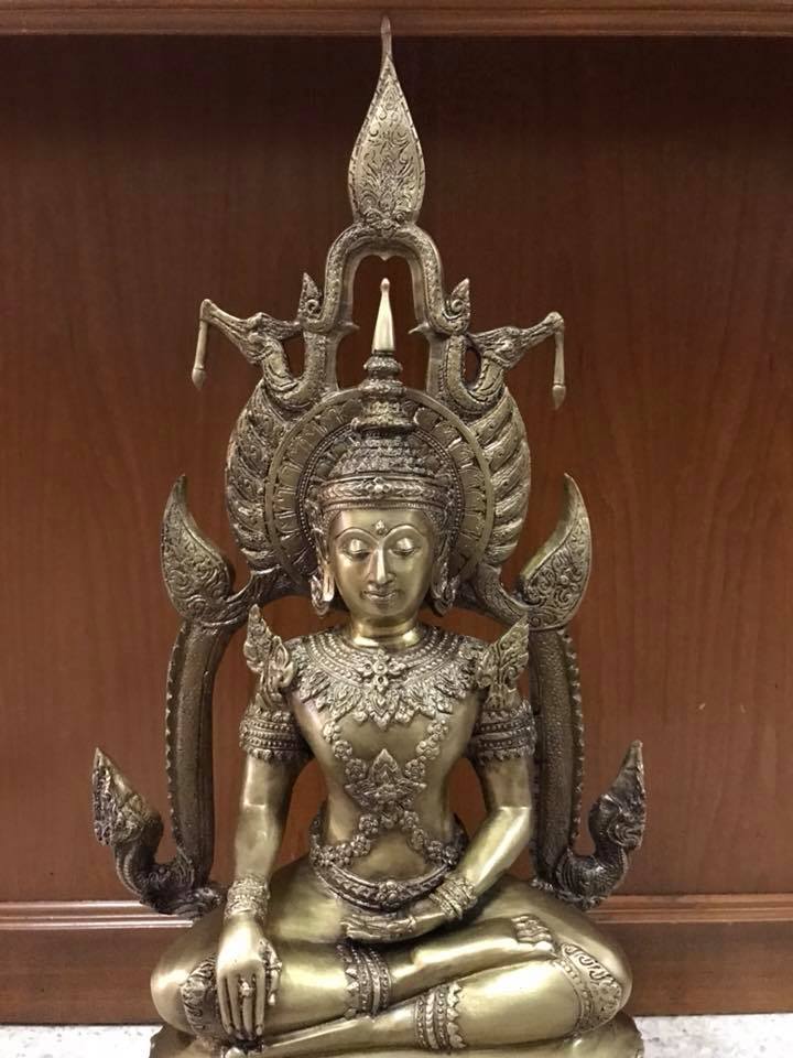 รูปหล่อ พระพุทธ ปางพระจักรพรรดิ์ องค์ใหญ่ (หน้าตัก9นิ้ว) เนื้อโลหะทองเหลือง