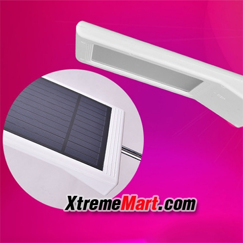 ชุดโคมไฟถนนโซล่าเซลล์ ระบบ Sensor ปิด-เปิดอัตโนมัติ 24 LED แสงสีขาว for Street Light and Outdoor