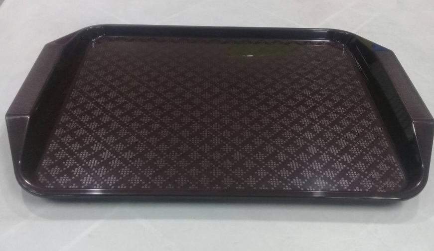 P08068 ถาดเสริฟเหลี่ยม (30.5*43*1.5 cm) Flowerware เครือซูปเปอร์แวร์ No.TR-03 (ราคาส่งต่อ 12 ใบ: เฉลี่ย 150 บ/ใบ)