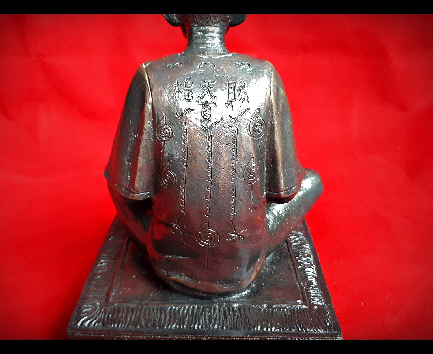 อาแป๊ะ เซียนแปะโรงสี อาจารย์โง้วกิมโคย วัดศาลเจ้า เนื้อโลหะ ขนาดบูชา หน้าตัก 5 นิ้ว ปลุกเสกโดย ครูบากฤษณะ