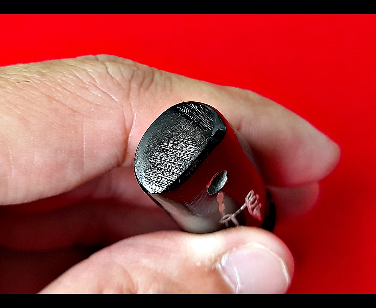 ปลัดขิก เนื้อเขาควายแท้ บรรจุผงมวลสาร ปี2563 หลวงพ่อกวย วัดโฆสิตาราม(วัดบ้านแค) จ.ชัยนาท - #สร้างและปลุกเสกจากวัดโฆสิตาราม #รับประกันแท้