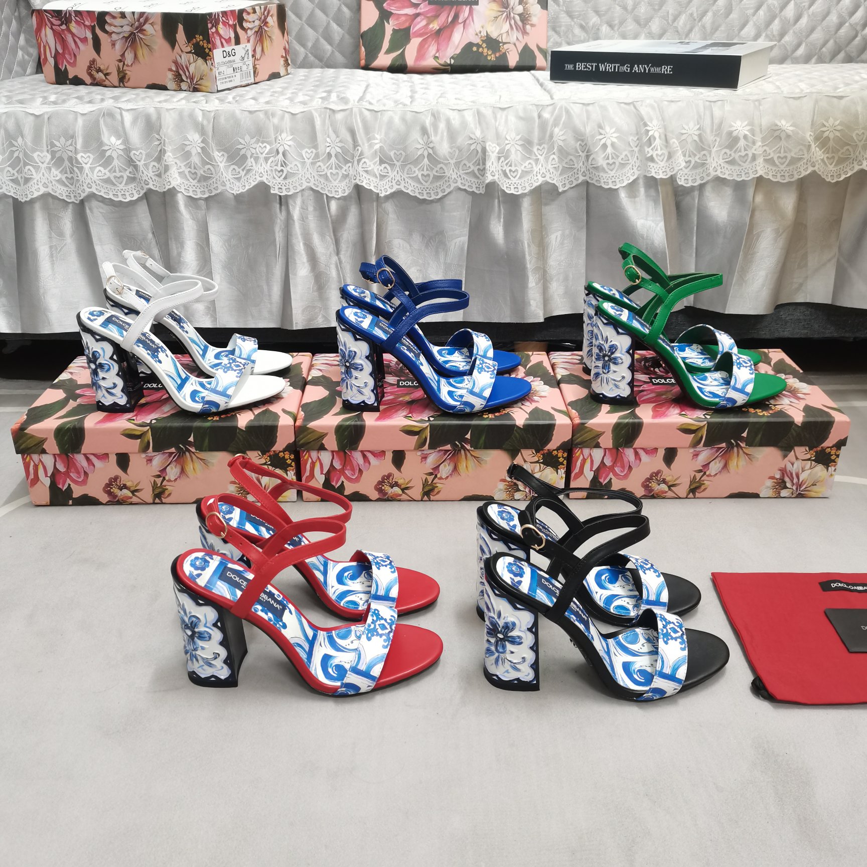 รองเท้าส้นสูง DG หนังแท้ size 34-43 ส้น 11 cm มีหลายสี