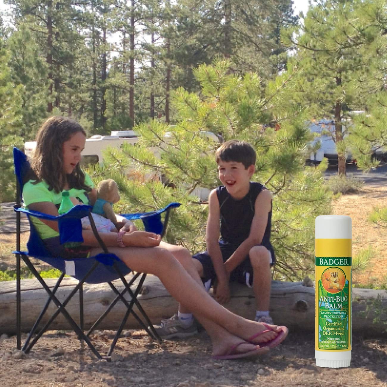 บาล์มกันยุงและไล่แมลงชนิดปลอดสารพิษ Badger Company Anti-Bug Balm