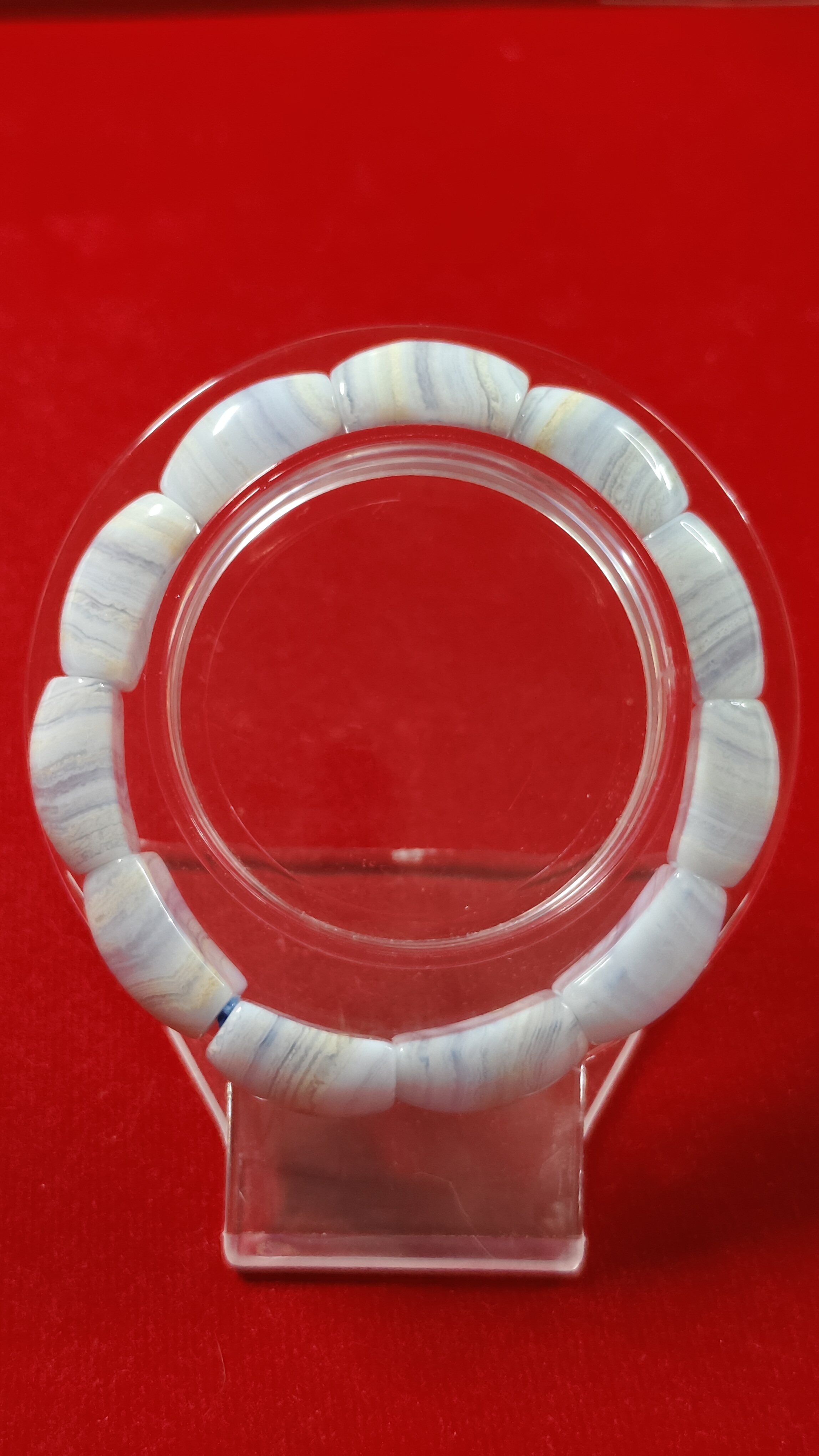 #ข้อมือหินบลูเลซอาเกตรหัสbh-0050