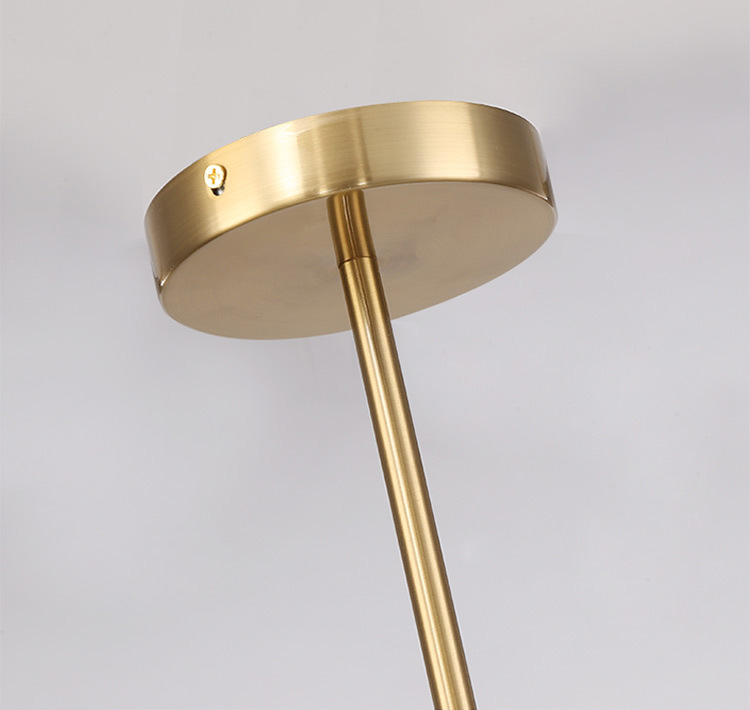 โคมไฟระย้าเหล็กสีทอง 6 ดวง สไตล์ Northern Europe [FD45]