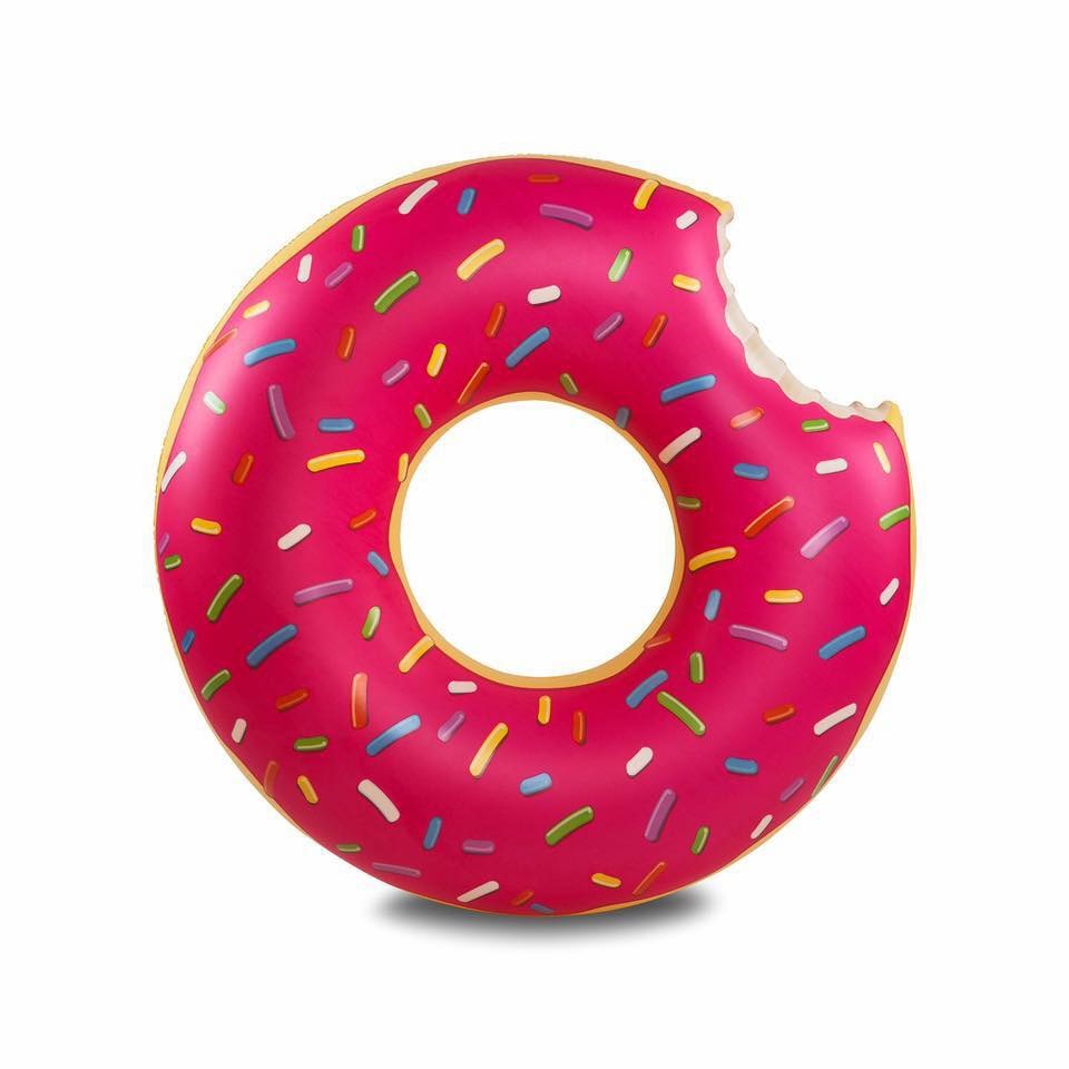 ห่วงยางโดนัทขนาดยักษ์ Pool Float Giant Donut (Strawberry)