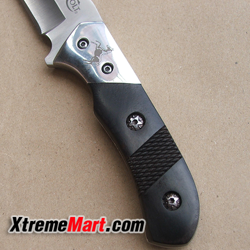 มีด Colt CT343 พร้อมซองไนล่อน Pocket Knife Tactical knife Survival Hunting Camping Outdoor Knife Ebony Wood Handle