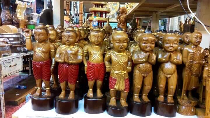 กุมารทอง แกะสลัก ไม้สักทอง (องค์เปล่ายังไม่ปลุกเสก)