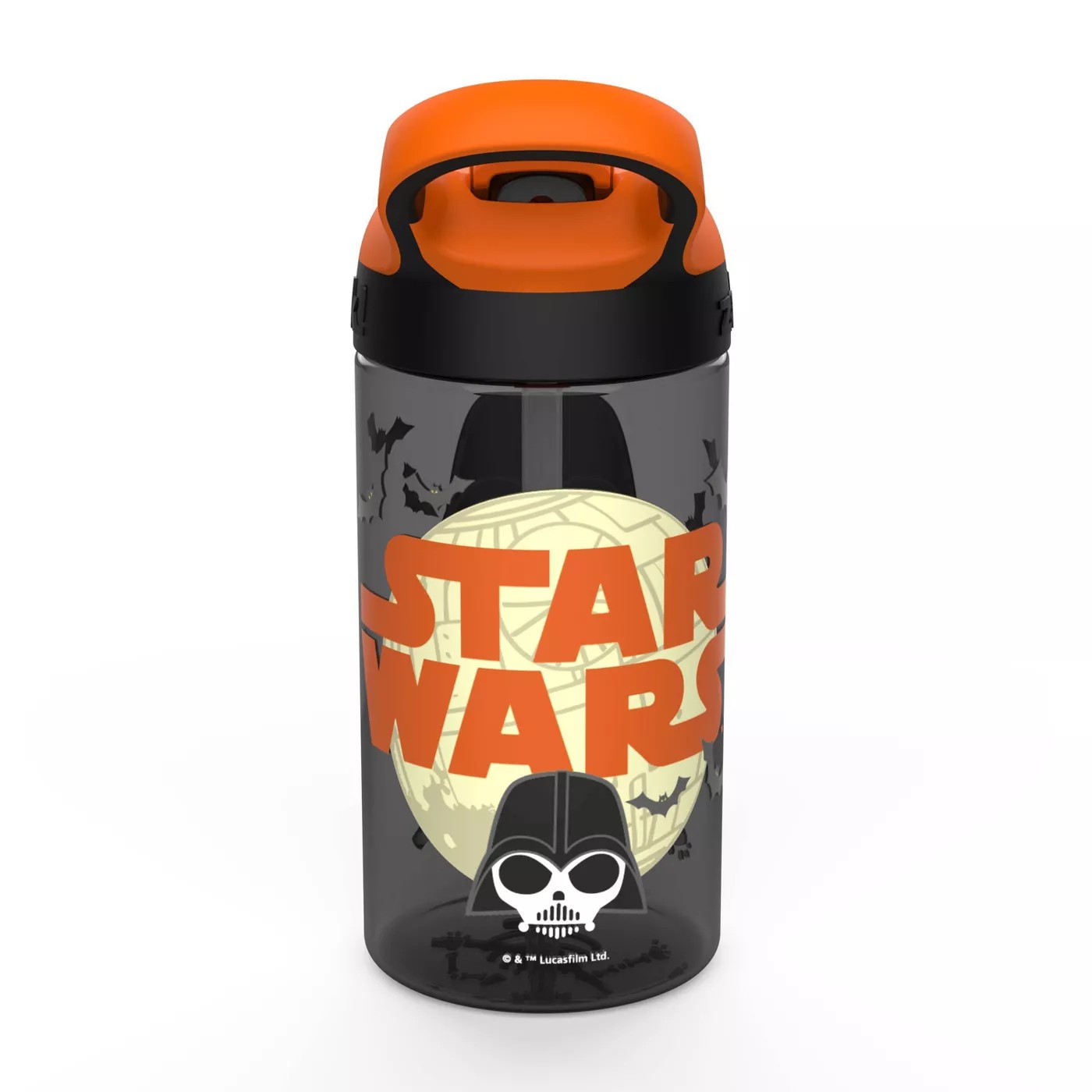 กระติกน้ำพร้อมหลอดดื่มสำหรับเด็ก Zak! Star Wars Darth Vader Skeleton 16 Oz. Halloween Water Bottle