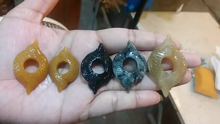 บ่วงนาคบาศ แกะสลัก โป่งข่าม หินหยก (งานฝีมือแกะสลัก) (ขายปลีก ขายส่ง)