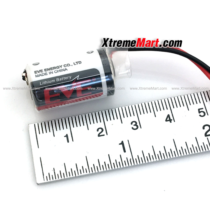 แบตเตอรี่ EVE ER14250 1/2AA 3.6V ขั้วขาว Lithium Battery with White Plug รูปแว่น (ก้อนละ)