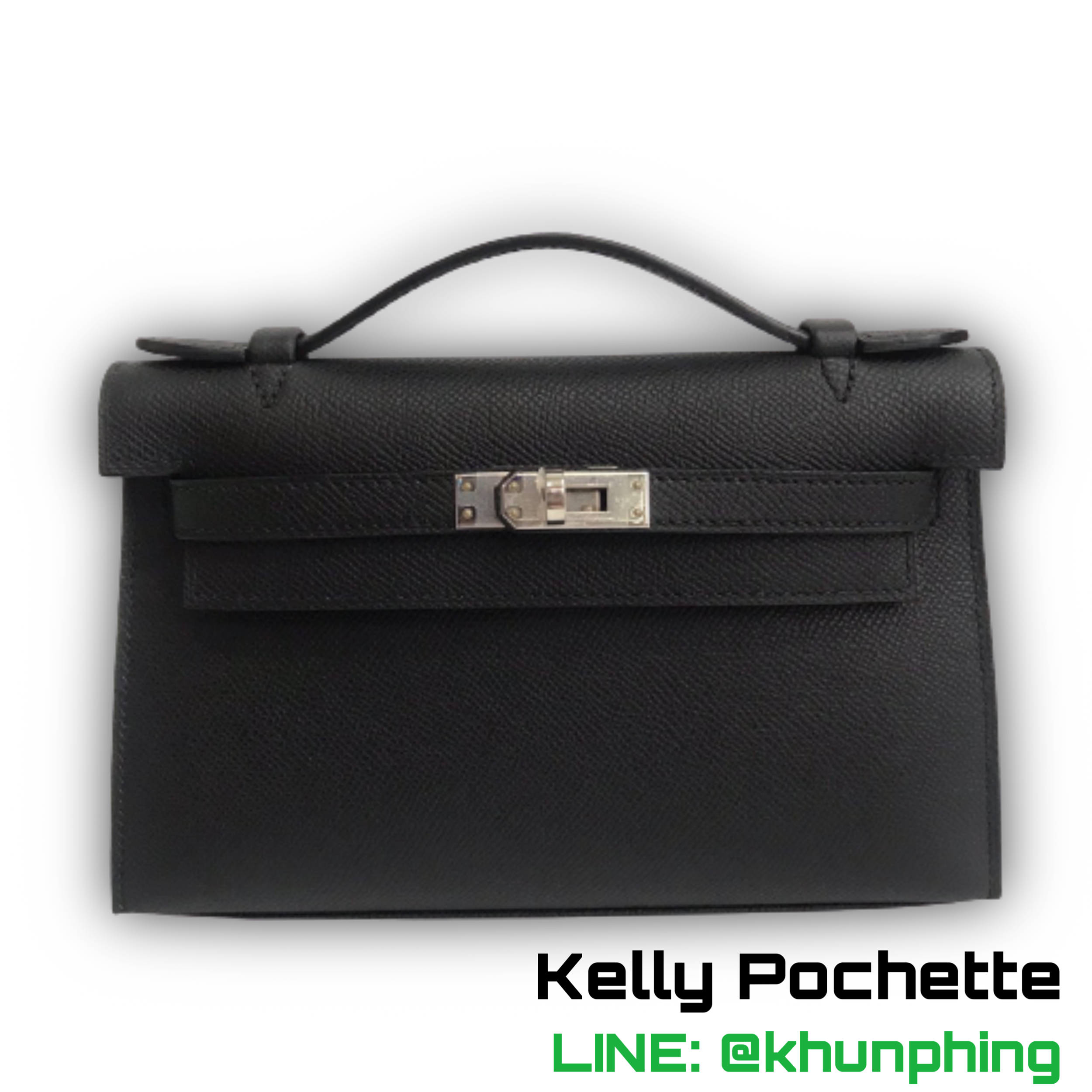 Hermès Kelly Pochette Black