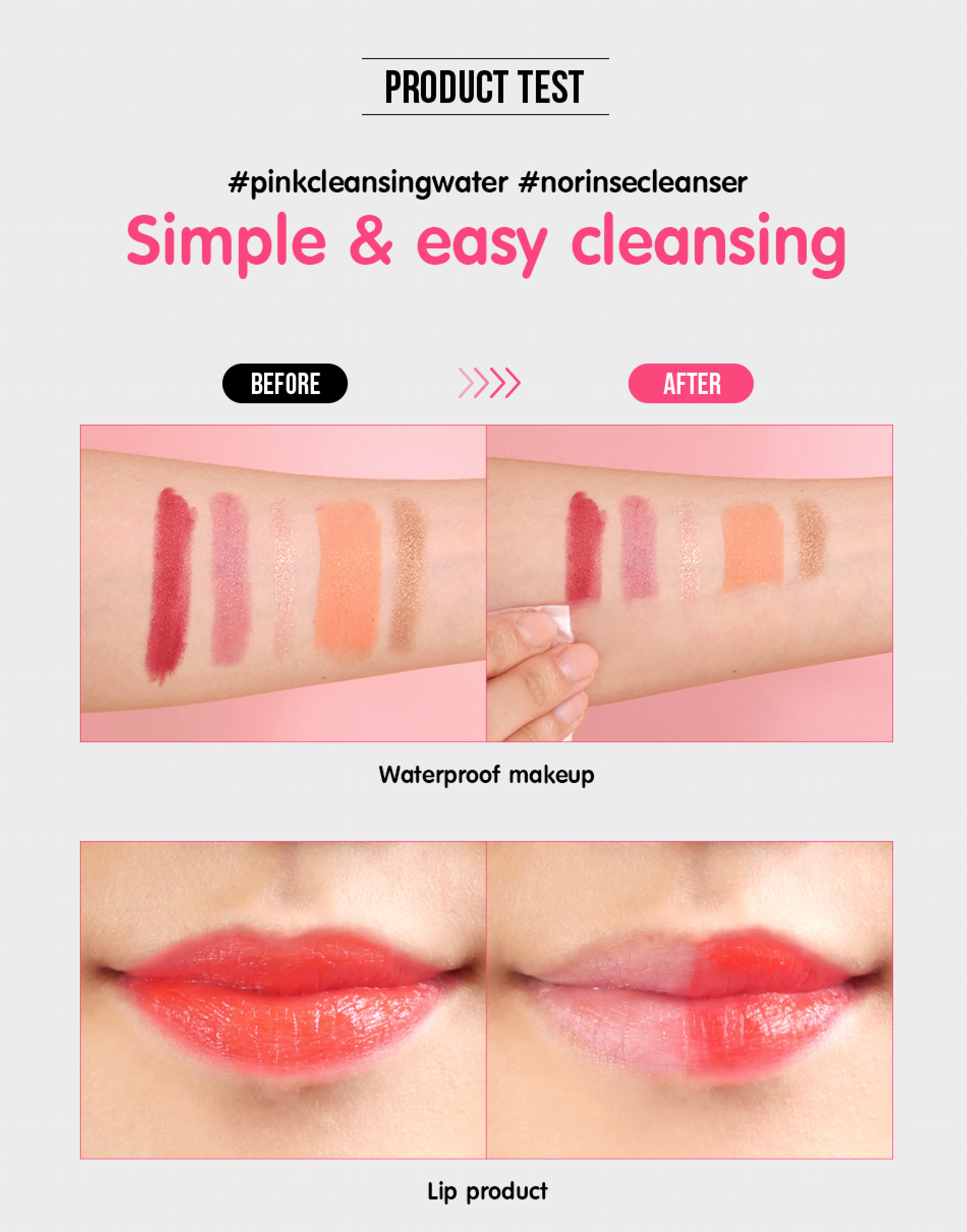 (ขวดชมพู) Faith in Face Truly Waterly Cleansing Water 500mL ผลิตภัณฑ์เช็ดทำความสะอาดเครื่องสำอางค์สูตรน้ำอ่อนโยนสำหรับทุกสภาพผิวแม้ผิวแพ้ง่าย พร้อมสารสกัดจากธรรมชาติ 14 ชนิดช่วยเติมความชุ่มชื้นให้ผิว พร้อมเป็นโทนเนอร์เพื่อเตรียมผิวสำหรับขั้นตอนต่อ