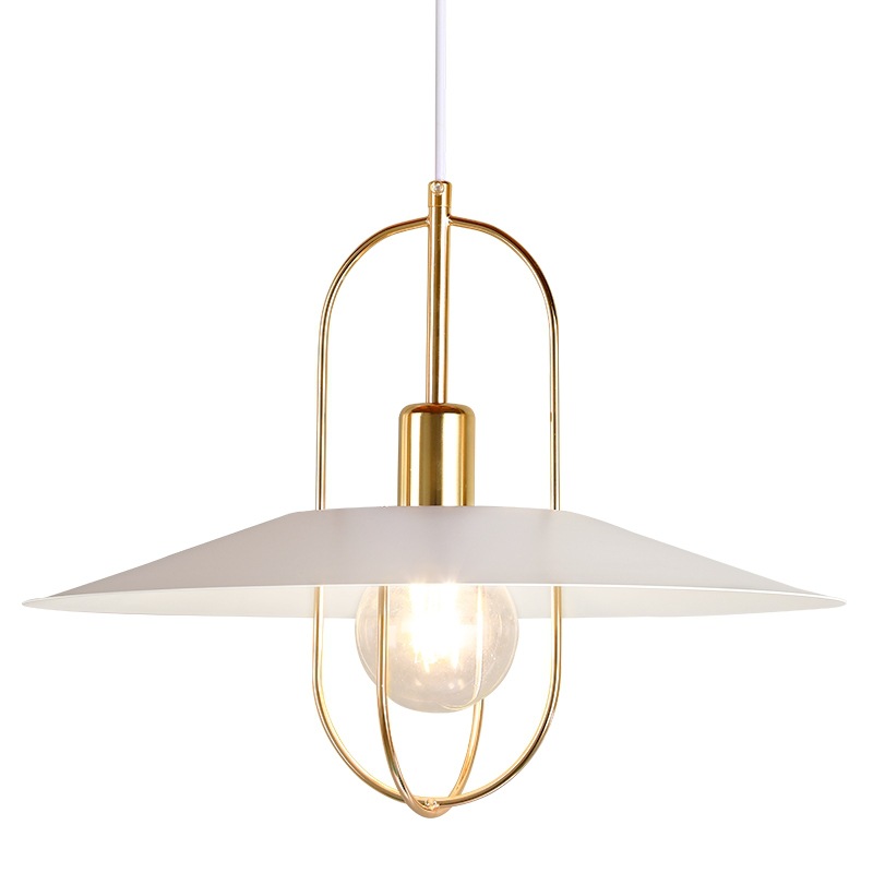 โคมไฟแขวนเพดานสไตล์ Modern Luxury โครงเหล็กสีทองทูโทนกว้าง 40CM [ML-7014]