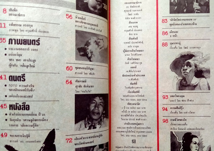 นิตยสารหนุ่มสาว มีบทสัมภาษณ์ สุรชัย จันทิมาธร **แถมบัตรคอนเสิร์ตคาราวานเก่า 2 ใบ