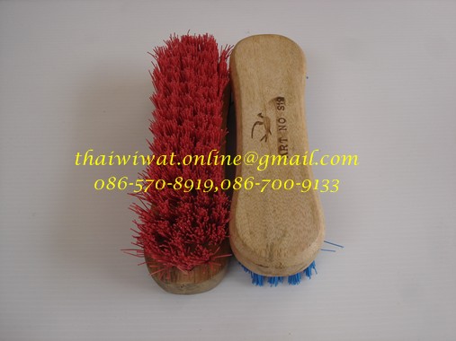 P00016 แปรงไม้ขนพลาสติก (ราคาต่อโหล)