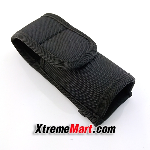 ซองไฟฉายไนล่อน สำหรับไฟฉาย Ultrafire C8, Convoy C8 Flashlight Nylon Sheath Pouch Holder Holster (Black)