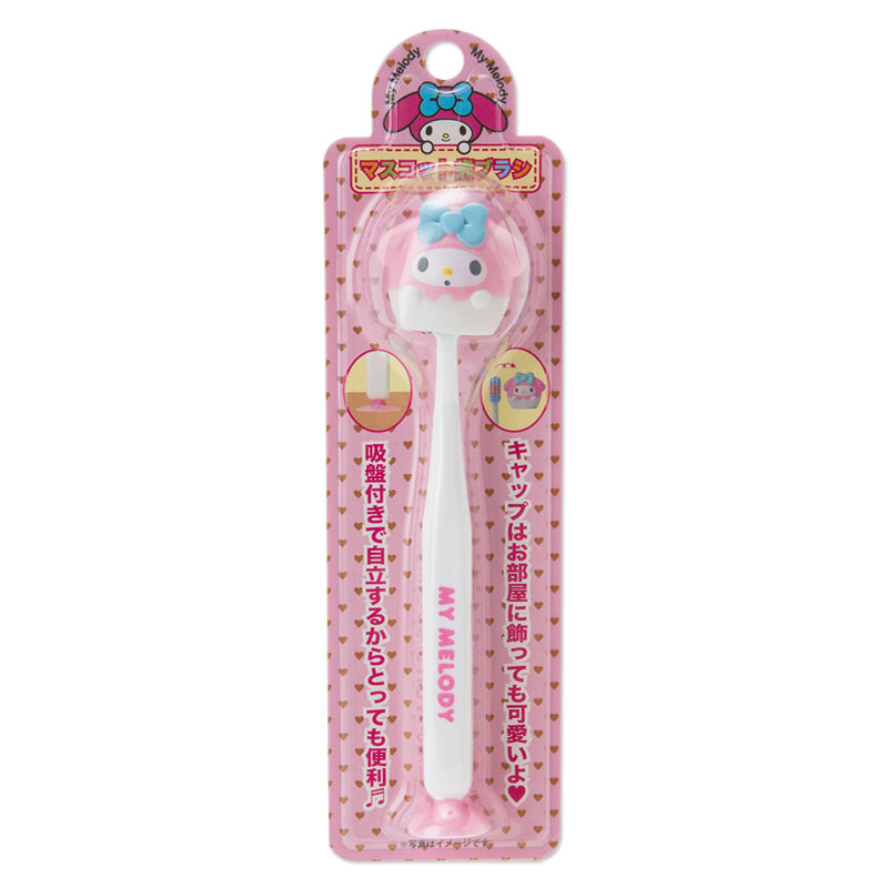 แปรงสีฟันพร้อมฝาครอบแปรงสำหรับเด็ก Sanrio My Melody Toothbrush with Suction Cup & Cap