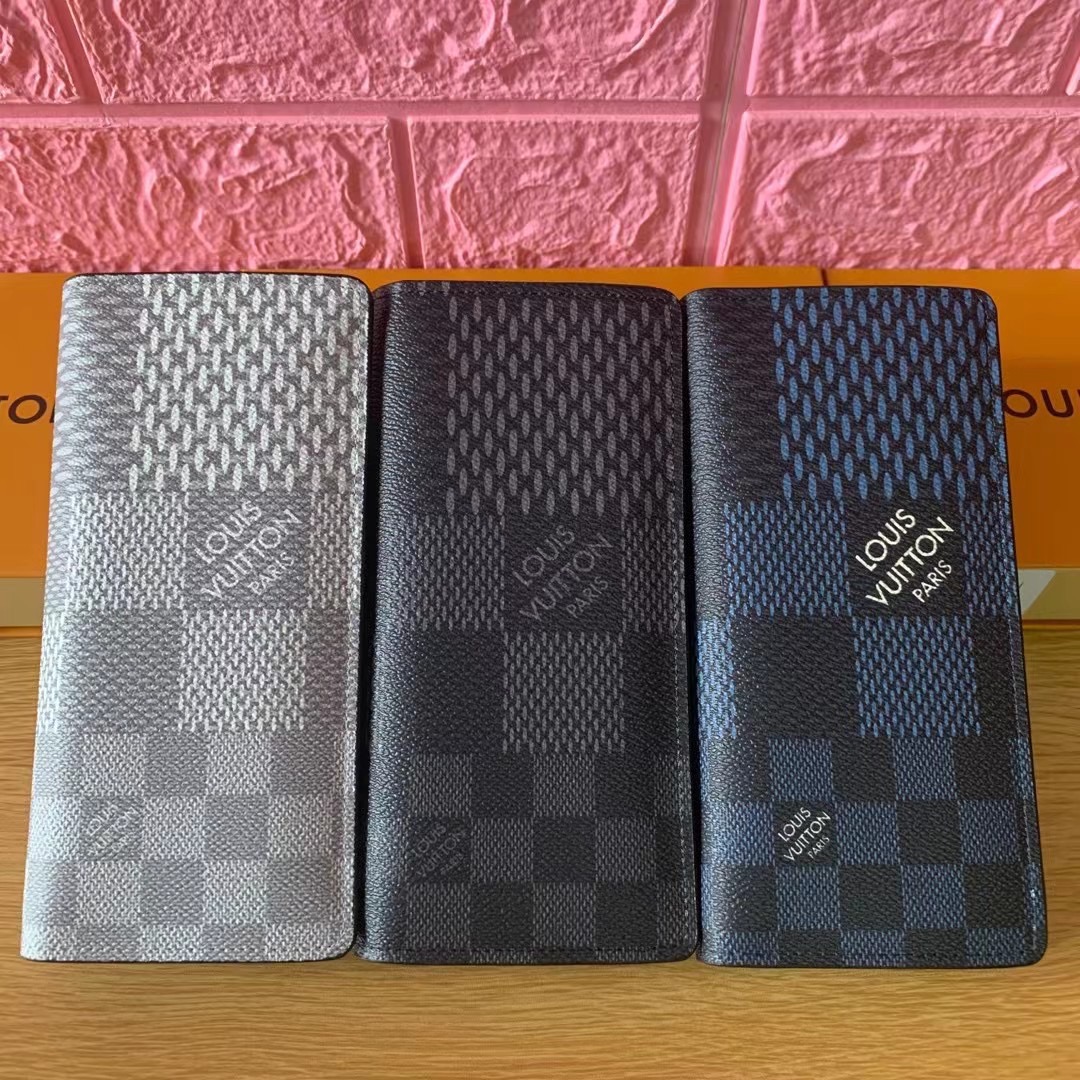 กระเป๋าสตางค์ l brazza damier wallet แบบพับ ใบยาว