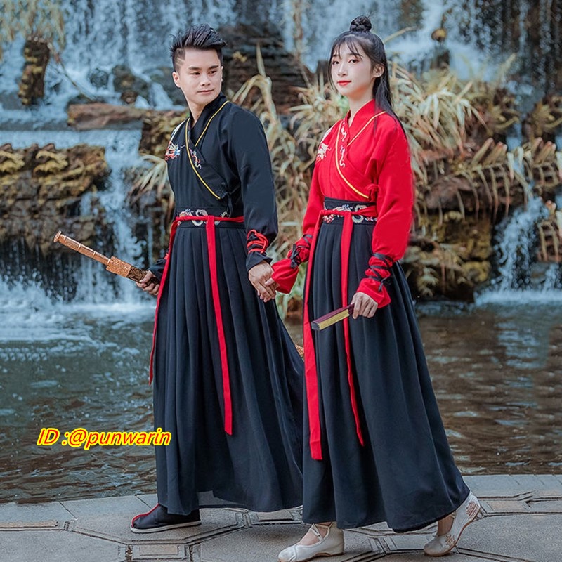 ชุดหนังจีน ชุดซีรี่หนังจีนย้อนยุค จีนดั้งเดิม เครื่องแต่งกายสไตส์จีนย้อนยุค CH6401002 สีภาพ S -4XL