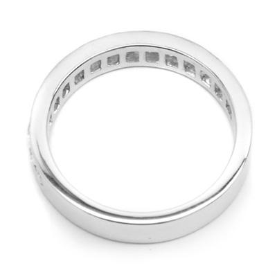 Diamond Woman Ring แหวนเพชรแถว ชุบทองคำขาว ทองคำ YG หนัก 4.462 กรัม เพชร 0.52 กะรัต EVVS จำนวน 15 เม็ด ขนาดแหวน #50