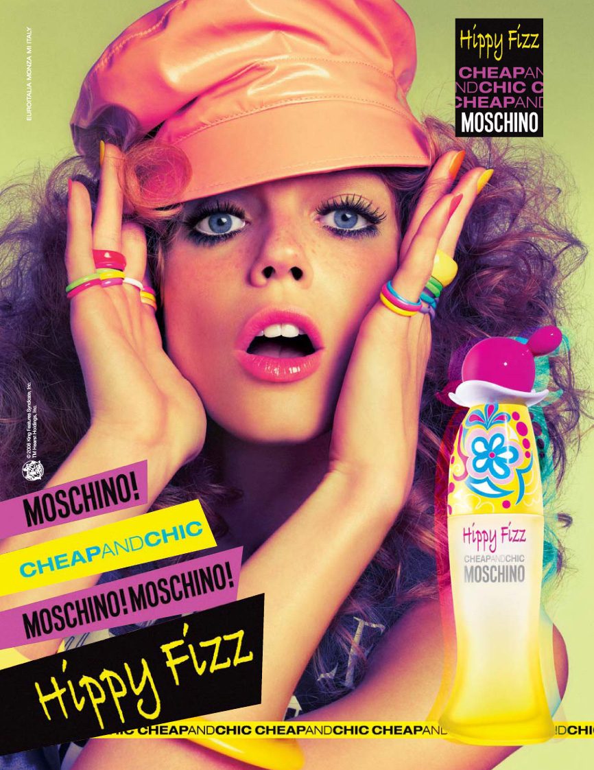 Moschino Cheap and Chic Hippy Fizz EDT 4.9mL กลิ่นหอมเย็นสดชื่น ให้ความรู้สึกสดใส พร้อมกลิ่นหวานๆ ของซิทรัสและ Floral นิดๆ มะนาว ราสเบอรี่ และแมกโนเลีย