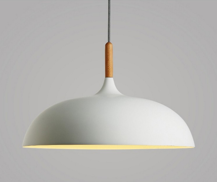 โคมไฟห้อยเพดานนอร์ดิกหัวไม้ 45cm