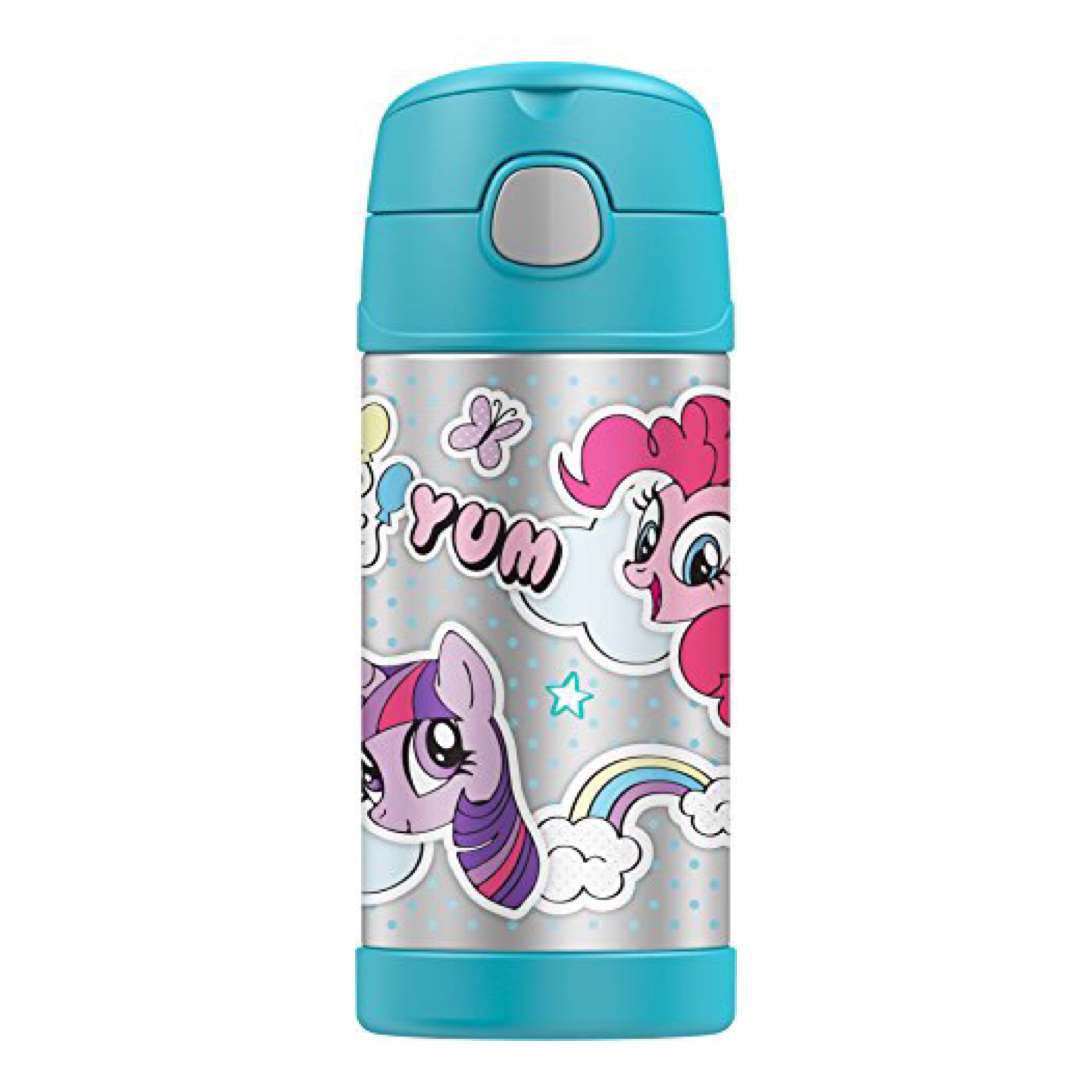 กระติกน้ำสเตนเลสรักษาอุณหภูมิ Thermos FUNtainer Vacuum Insulated Stainless Steel Bottle 12OZ (My Little Pony - Blue)