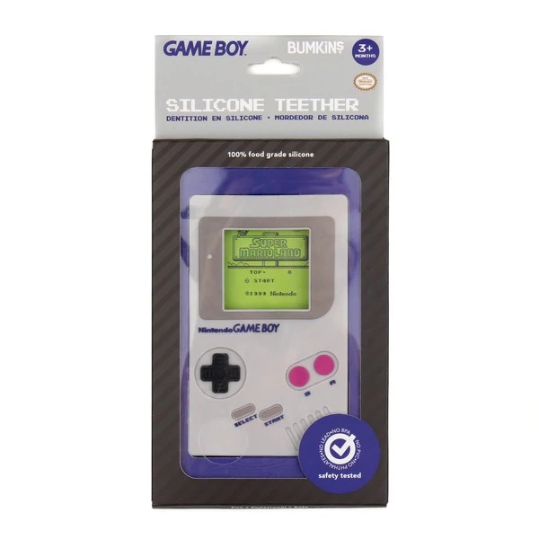 ยางกัดชนิดซิลิโคนสำหรับทารกและเด็กเล็ก BUMKINS Nintendo Game Boy Silicone Teether