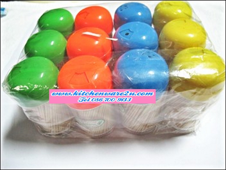 P08403 ไม้จิ้มฟันขวดสี TP-133 ราคาส่งต่อ 40 โหล: 480 ขวด:เฉลี่ย 7 บ/ขวด (ขายส่งยกมัด ยกลัง)