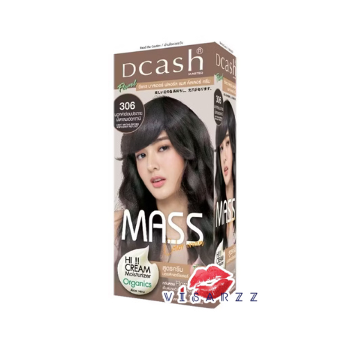 (MR306 มอคค่าอ่อนประกายน้ำตาลมะฮอกกานี) Dcash Master Floral Mass Color Cream ดีแคช มาสเตอร์ ฟลอรัล แมส คัลเลอร์ ครีม ครีมย้อมสีผม สีเด่นชัด ไม่แสบหนังศีรษะ
