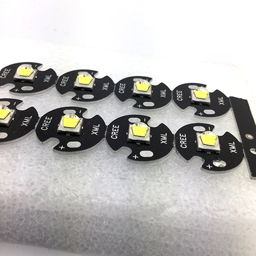 Cree XM-L2 LED Emitter U2 6C 1100LM 6000K White Color (แสงขาว) 10W with 16mm Round Base For Flashlight DIY (หลอดละ)